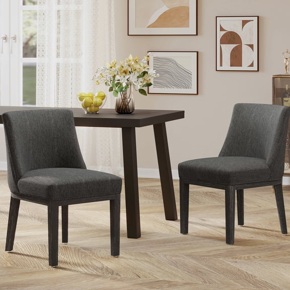 Dining Chair Set in Charcoal / Blend Seamlessly with Home Decor