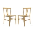 thumbnail image 1 of Dining Chair Set of 2, Farmhouse Rustic Wood Chairs with Backrest, for Kitchen Living Room, 1 of 9