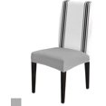 thumbnail image 1 of Dining Chair Slipcover, Farmhouse Decoration Simple Art Navy Blue Stripe White Chair Protector Stretch Parsons Chair Covers for Dining Room, Restaurant, Kitchen, Party, 6 Packs, 1 of 6