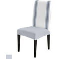 thumbnail image 1 of Dining Chair Slipcover, Farmhouse Decoration Simple Art Navy Blue Stripe White Chair Protector Stretch Parsons Chair Covers for Dining Room, Restaurant, Kitchen, Party, 6 Packs, 1 of 6