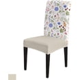 thumbnail image 1 of Dining Chair Slipcover, Flower Leaf Wildflowers Botanical Floral Spring Summer Plant Chair Protector Stretch Parsons Chair Covers for Dining Room, Restaurant, Kitchen, Party, Set of 8, 1 of 5