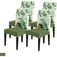 thumbnail image 1 of Dining Chair Slipcover, Happy St. Patrick''s Day Gnome Shamrock Leaves Tree Pot of Gold Spring Stretch Kitchen Chair Covers Removable Parsons Chair Protector Covers for Banquet Party, Set of 4, 1 of 5