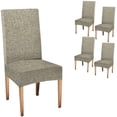 thumbnail image 1 of Dining Chair Slipcover Kitchen Chair Covers Set of 4 Rustic Texture Stretch Chair Covers for Kitchen Home or Party, 1 of 4