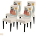 thumbnail image 1 of Dining Chair Slipcover, Modern Art Abstract Mountains And Sun Leaves Boho Art Mid-Century Stretch Kitchen Chair Covers Removable Parsons Chair Protector Covers for Dining Room Banquet Party, Set of 4, 1 of 5