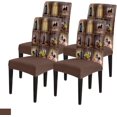 thumbnail image 1 of Dining Chair Slipcover, Wine Bottle Sticker Red Wine Glass Grape Farm Rustic Old Wooden Stretch Kitchen Chair Covers Removable Parsons Chair Protector Covers for Dining Room Banquet Party, Set of 4, 1 of 5