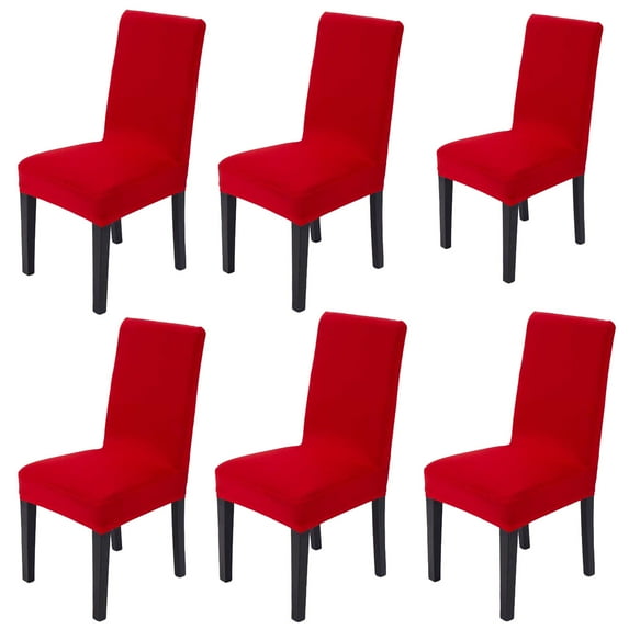 Dining Chair Stretch Slipcover Wedding Party Decor Seat, Home Chair Covers Set of 6, Parsons Chair Slipcover Chair Covers for Dining Room, Stretch Furniture Protector Covers for Restaurant Hotel Cerem
