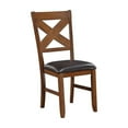 thumbnail image 1 of Acme Furniture Apollo Side Chair (Set-2), Espresso PU & Walnut, 1 of 4