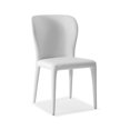 thumbnail image 1 of Dining Chair White Faux Leather Seat Back & Legs Covered - Set of 2, 1 of 1