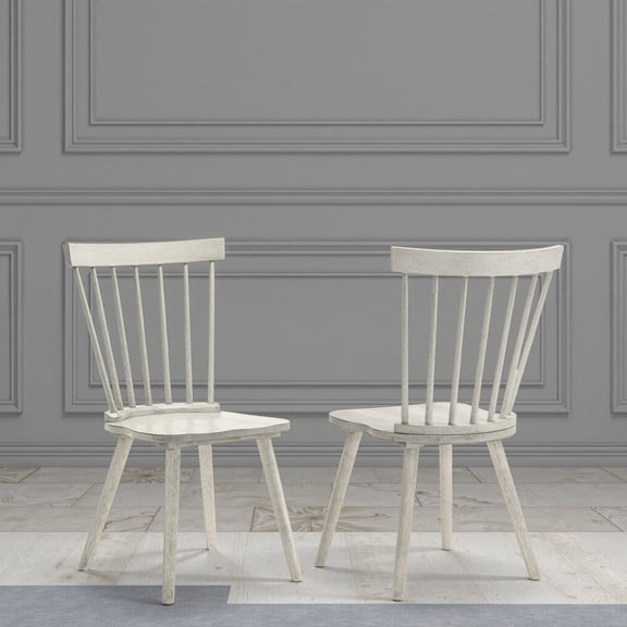 Dining Chairs 2-Piece Rustic Dining Side Chair Set, Solid Wood Frame, Farmhouse Modern Design, Easy Assembly,Dining Room Seating