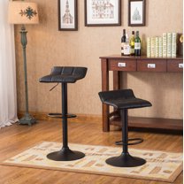 Dining Chairs Belham Swivel Black Bonded Leather Adjustable Bar Stool, Set of 2,Fabric Dining Chairs