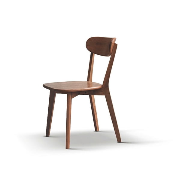 Dining Chairs Dining chair wooden FAS grade oak natural wood made in North America dirt-free wood chair solid chair table chair wooden living room chair simple and natural 46.5 * 54 * 80cm,Wooden Di