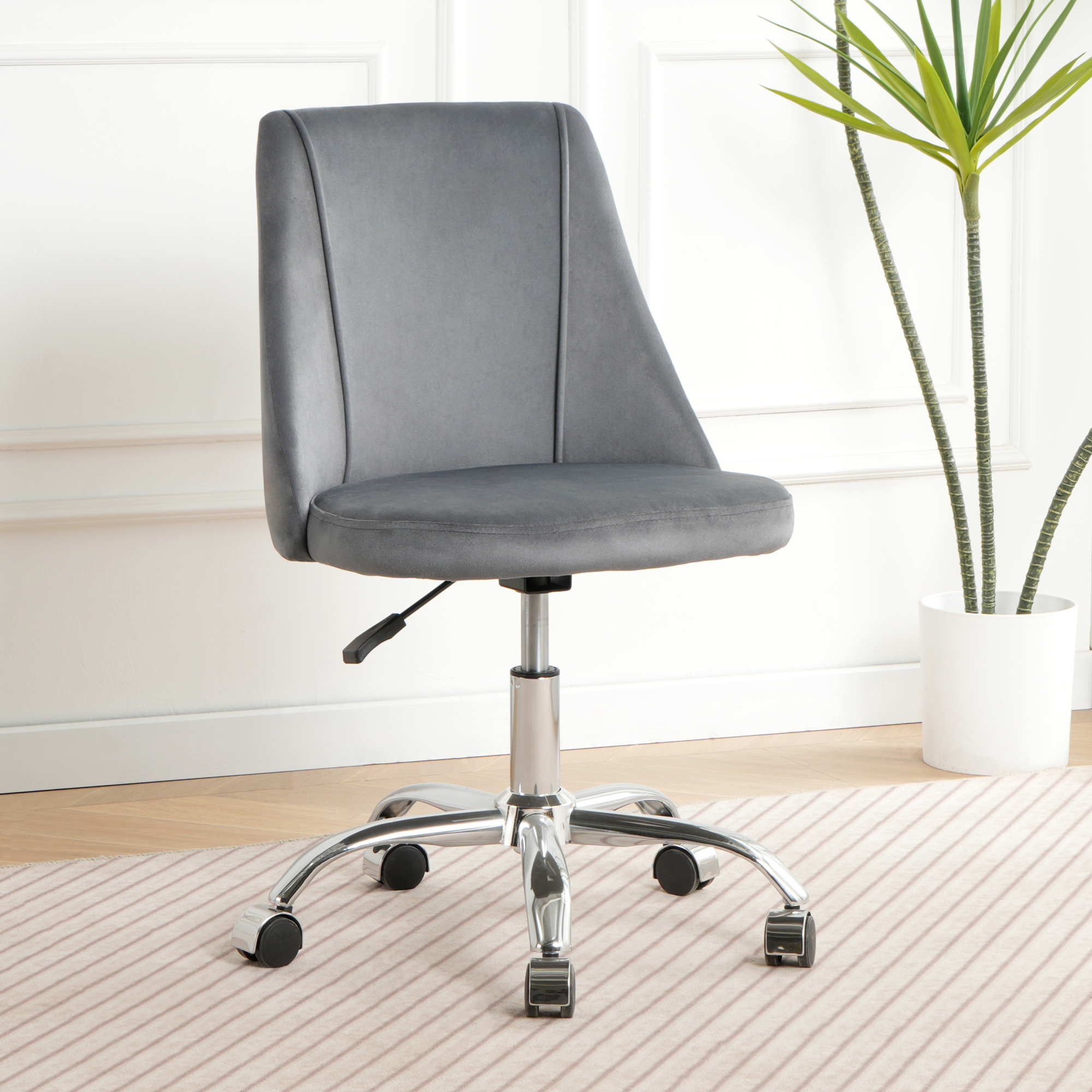 Dining Chairs Modern velvet fabric metal legs living room furniture ...