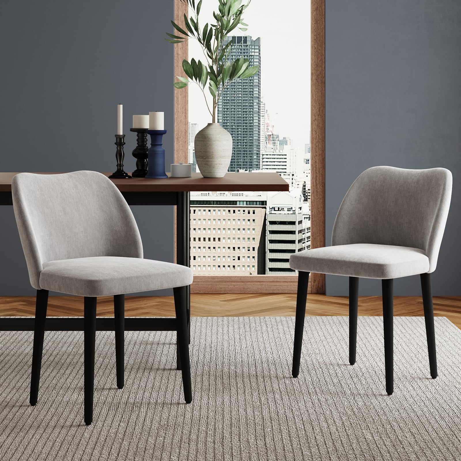 Dining Chairs Set of 2, Comfortable Dining Room Chairs, Modern Kitchen ...