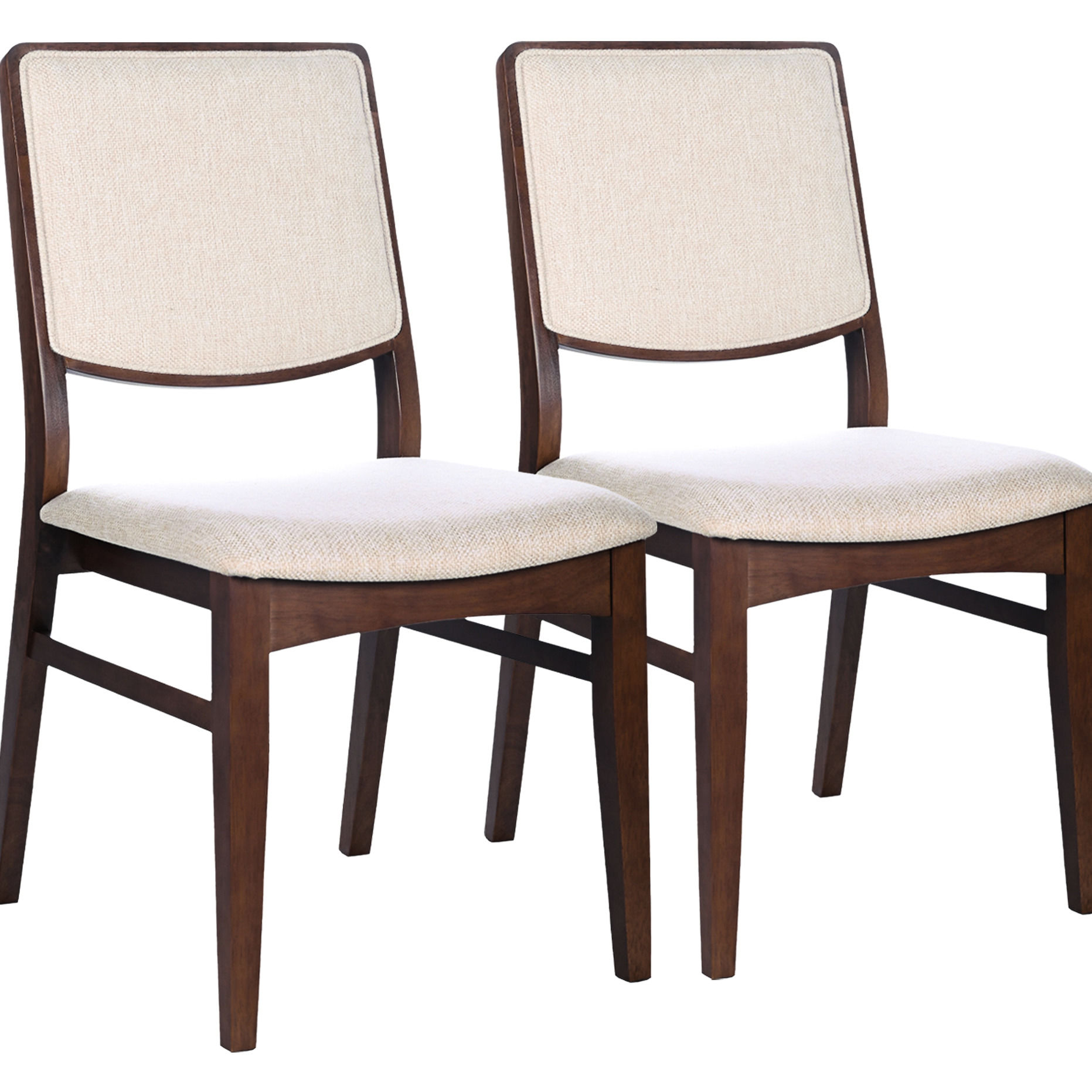 Dining Chairs Set of 2 | Ideal for Dining Room with Padded Seat and ...