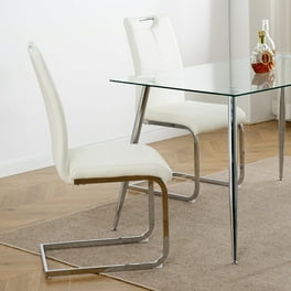 Walmart Retro Diner Indoor Dining Room Metal Side Chairs with Open Back and Red Chrome Finish Set of 2 Walmart