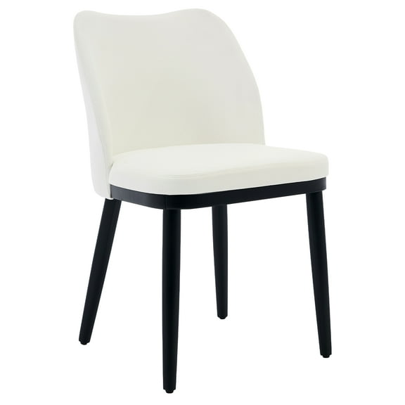 Dining Chairs Set of 2: Upholstered Fabric Dining Room Side Chairs, Modern Dining Chairs with Padded Seat and Wood Legs-Modern Dining Chairs for Restaurants, Kitchen, Cafe