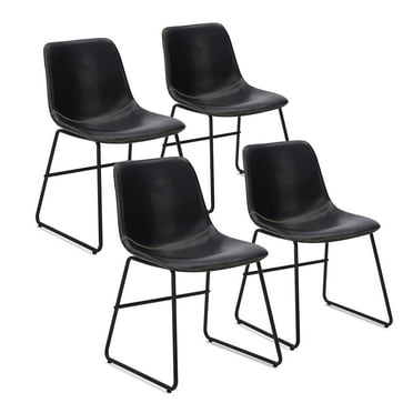 Dining Chairs Set of 4, Kitchen & Dining Room Chairs Dining Chairs Midcentury Modern Chair, Mid Century Faux Leather Dining Chair Comfortable,Dining Chair for Home