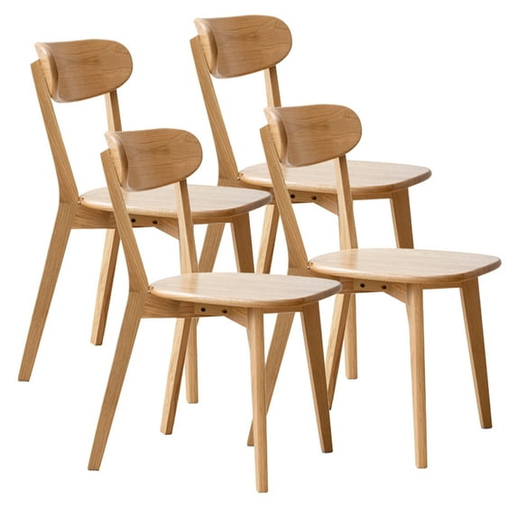 Dining Chairs Set of 4, Wooden Dining Chairs with High Back, Farmhouse Armless Kitchen Dining Room Side Chairs Armchairs for Living Room, Restaurant, Dining Room, 18.31 x 22.05 x 31.5"