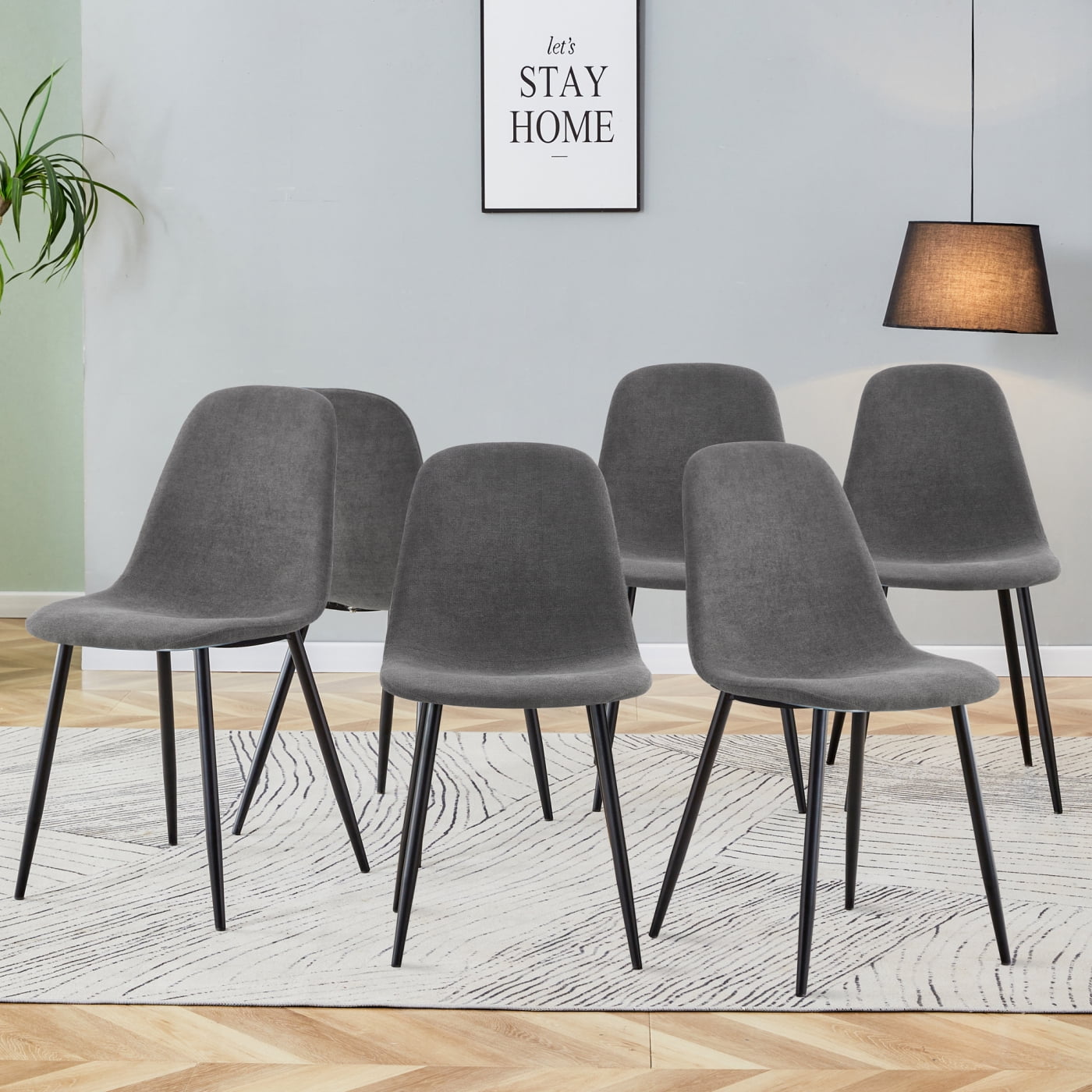 Metal chairs set of 6 new arrivals