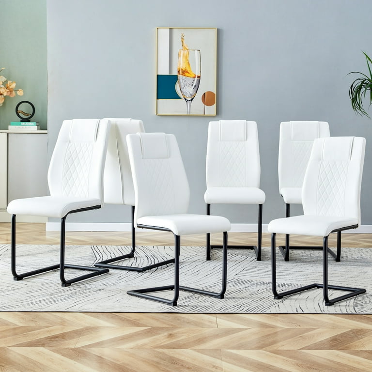 Dining Chairs Set of 6, Modern Dining Room Chairs Armless