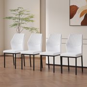 Dining Chairs Set of 6, Paproos Fabric Upholstered Dining Chairs, Mid Century Accent Chair Side Chair with High Backrest and Metal Legs, Dining Kitchen Living Room