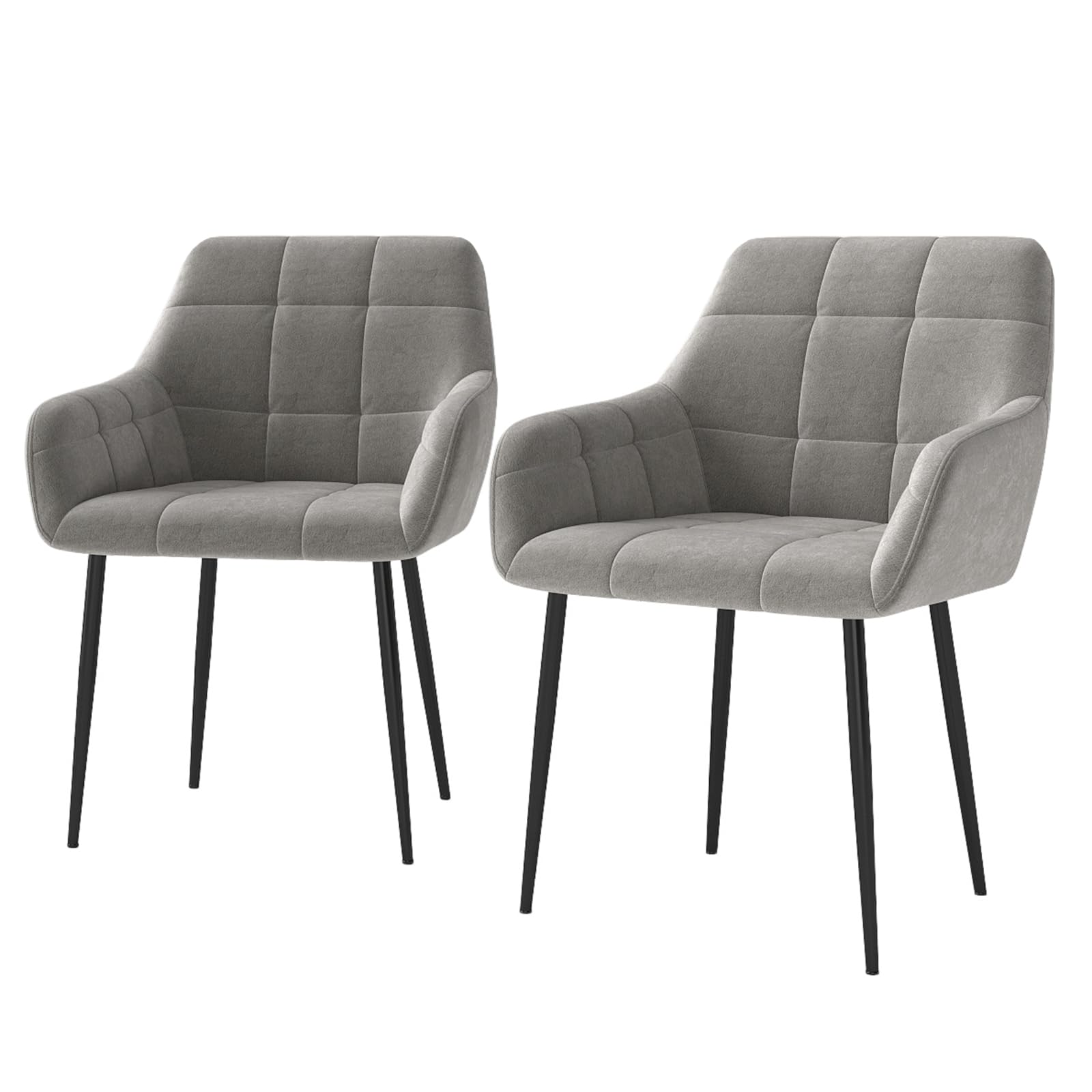 Dining Chairs Set of 2 Modern Kitchen Chairs - Comfortable Living Room ...