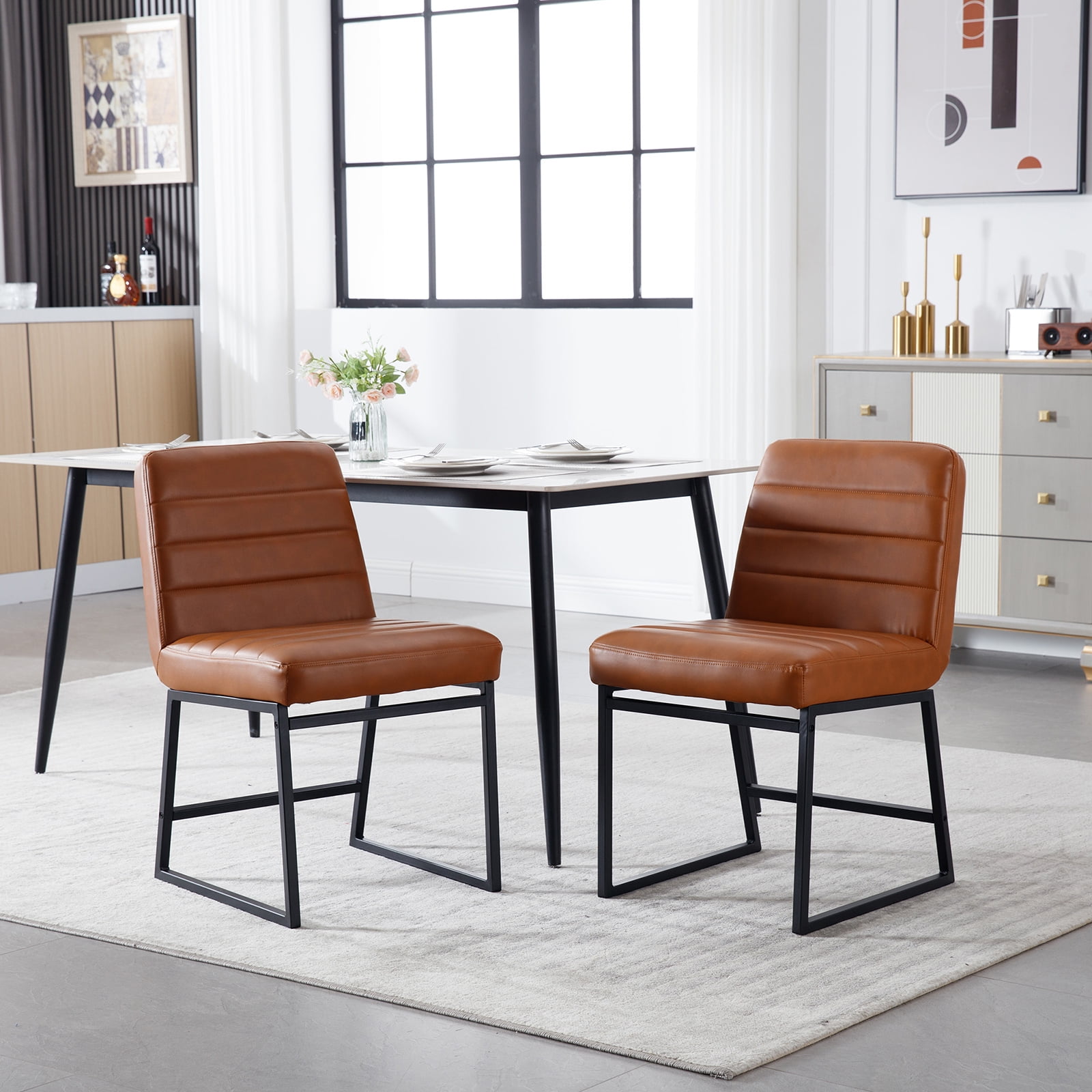 ODUSE-DAILY Set of 4 Black Velvet Dining Chairs, Kitchen ODUSE-DAILY Set of 4 Black Velvet Dining Chairs, Kitchen