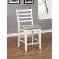 thumbnail image 1 of Dining Chairs Set of 2 | Used in Dining Room | White Solid Rubberwood and Veneer | Padded Fabric Cushions for Supportive Seating, 1 of 3