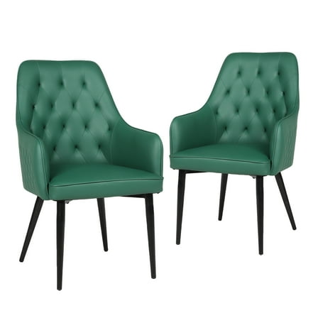 Dining Chairs Set of 2 with Metal Legs for Kitchen,Dining Room,or Living Room