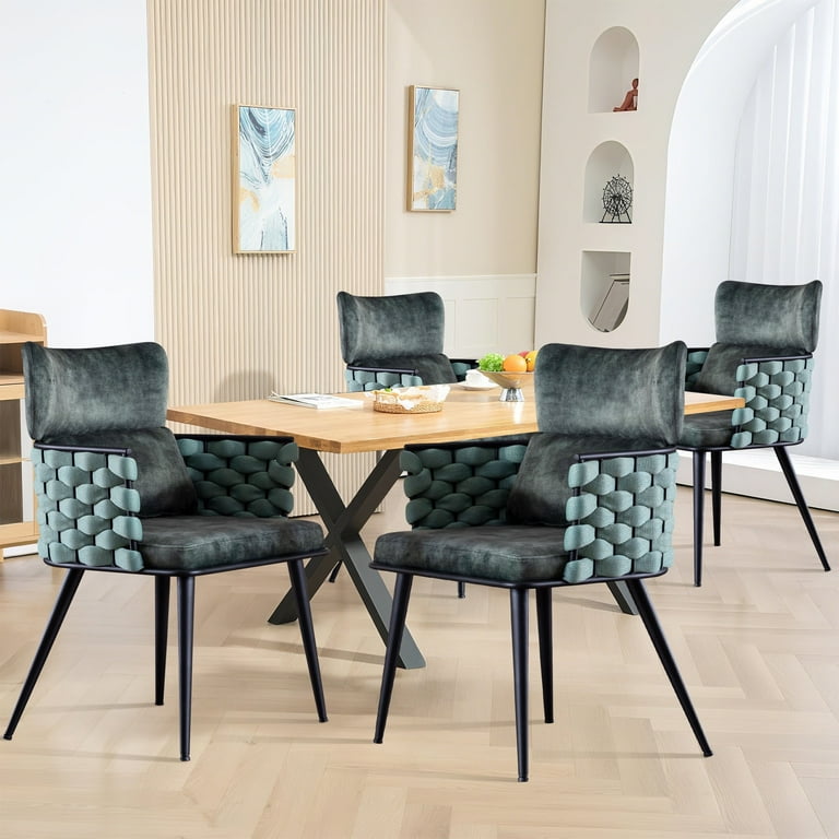 Dining Chairs Set of 4, Mid-Century Modern Dining Chairs with