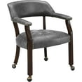 Dining Chairs with Wheels and Arm Caster Boss Captain's Chairs with