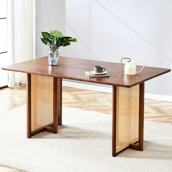 Dining Desk, Chinese Country Retro Solid Wood, Walnut Colored For Room, Office Color Table, Wood With Office, Living Room