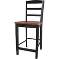 thumbnail image 1 of Dining Essentials Madrid 24 in. SH Counterheight Stool - Black-Cherry, 1 of 1