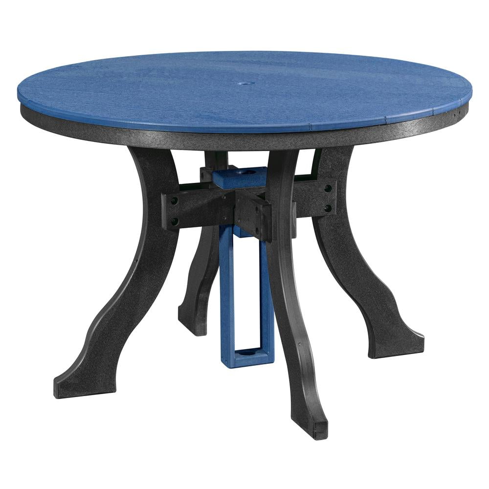 American Furniture Classics Model 44R-D-BBK Dining Height Round Table ...
