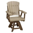 thumbnail image 1 of American Furniture Classics Dining Height Swivel Arm Chair in Weatherwood with a Tudor Brown Base, 1 of 6