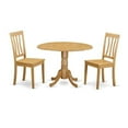 thumbnail image 1 of Dining Kitchen Dinette Table & 2 Room Chairs, Oak, 1 of 1