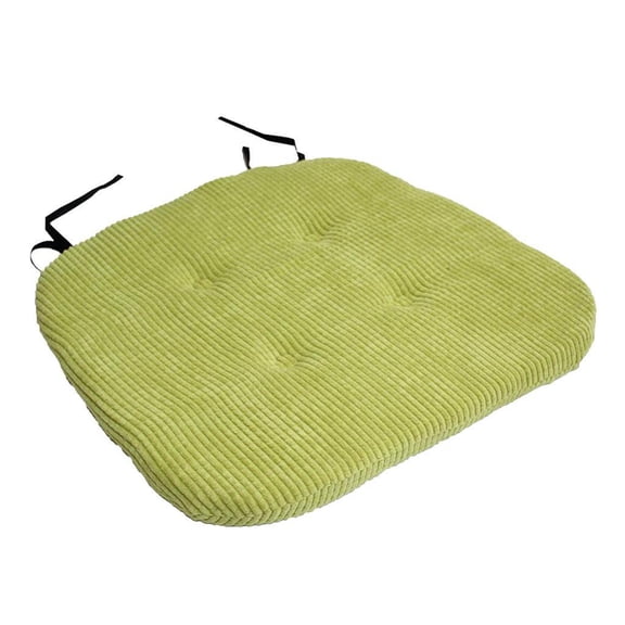 Dining Pads, Non Slip Kitchen Cushions Pads with Ties ( Square, 8 Colors) - green, 40x40 cm