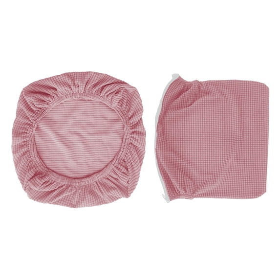 Dining Room Chair Cover, Office Chair Cover, Dustproof Back Cover Stretch Washable Chair Seat Protector, for Kitchen Home Party Restaurant Pink