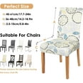 thumbnail image 1 of Dining Room Chair Covers Set of 4, Modern Style Abstract Leaf Dining Chair Covers, Stretchy Removable Washable Dining Chair Covers for Holiday Kitchen Restaurant Party Decor, 1 of 5