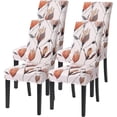 thumbnail image 1 of Dining Room Chair Covers Set of 4, Stretch Printed Parsons Chair Slipcovers Spandex Removable Washable Kitchen Chair Protector Cover for Dining Room, Hotel, Ceremony (Tulip Pattern), 1 of 6