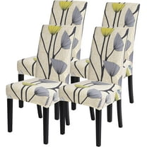 Dining Room Chair Covers Set of 4, Stretch Removable Washable Spandex Dining Chair Slipcovers Protectors, Kitchen Chair Covers for Dining Room Party Hotel Ceremony Banquet(Dandelions)