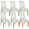 thumbnail image 1 of Dining Room Chair Covers Set of 6, Modern Style Abstract Leaf Dining Chair Covers, Stretchy Removable Washable Dining Chair Covers for Holiday Kitchen Restaurant Party Decor, 1 of 6