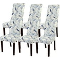thumbnail image 1 of Dining Room Chair Covers Set of 6, Stretch Printed Kitchen Chair Slipcovers Removable Washable Parsons Chair Covers Protector for Dining Room, Hotel, Ceremony (Flower Pattern3), 1 of 6