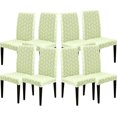 thumbnail image 1 of Dining Room Chair Covers Slipcovers Patterned Stretch Printed Parsons Dining Chair Cover Washable Removable Suitable Armless for Hotel Restaurant Ceremony Universal Size (8 Piece, Green), 1 of 6