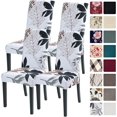 thumbnail image 1 of Dining Room Chair Covers Slipcovers Set of 4, Spandex Super Fit Stretch Removable Washable Kitchen Parsons Chair Covers Protector for Dining Room,Hotel,Ceremony, 1 of 6