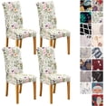 thumbnail image 1 of Dining Room Chair Covers Slipcovers Set of 4, Stretch Kitchen Chair Covers Washable Spandex Parsons Chair Slipcover, Removable Dining Seat Protector for Home or Party, 1 of 6