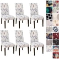 thumbnail image 1 of Dining Room Chair Covers Slipcovers Set of 6, Stretch Kitchen Chair Covers Washable Spandex Parsons Chair Slipcover, Removable Dining Seat Protector for Home or Party, 1 of 6
