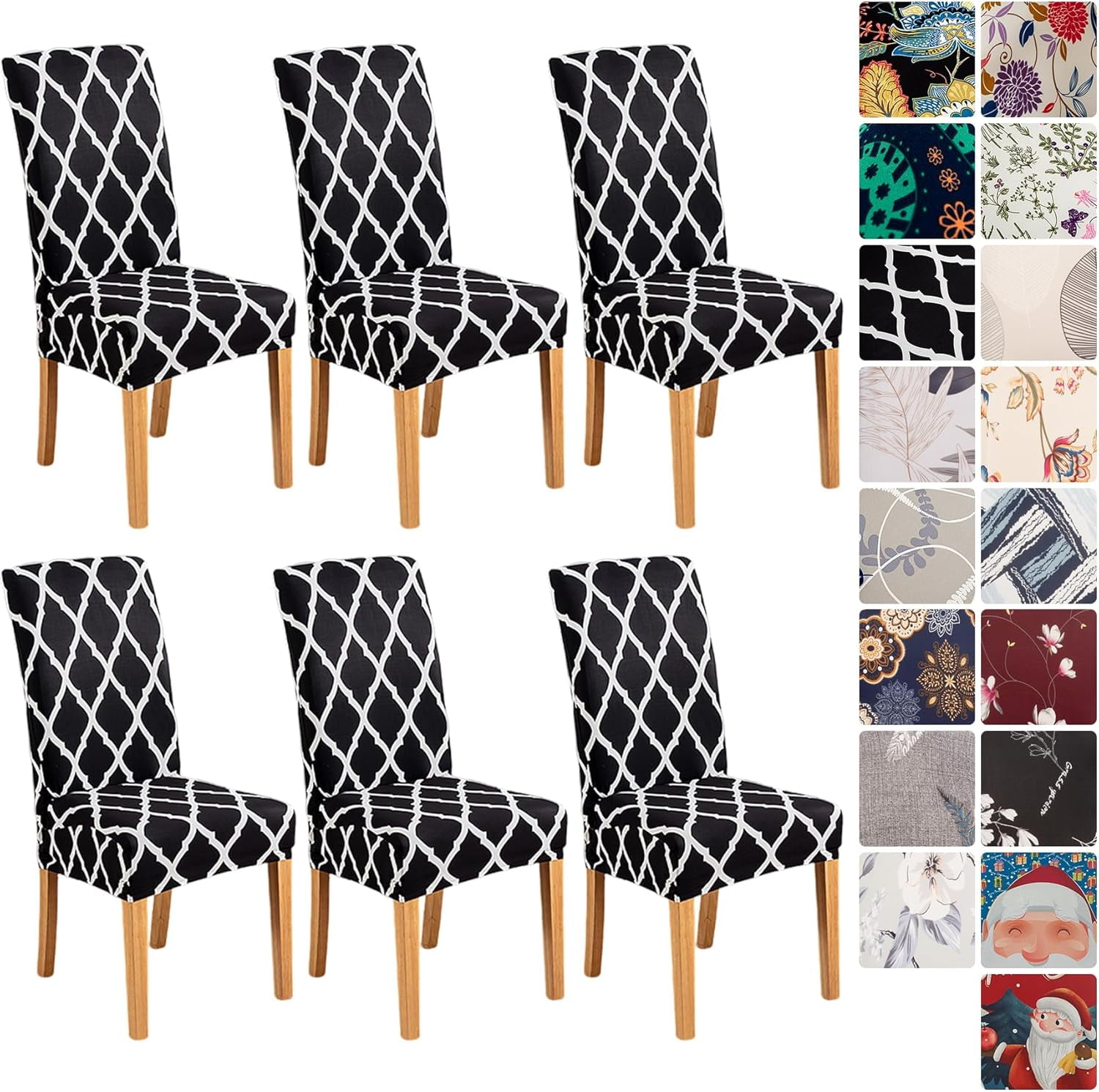 Leeyunbee Set van 4 stretch eetkamerstoelhoezen, Jacquard Spandex Dining Parsons Chair Slipcover, afneembare wasbare stoelbeschermer, stoelbekleding voor eetkamer, bruiloft, banket (erwtengroen