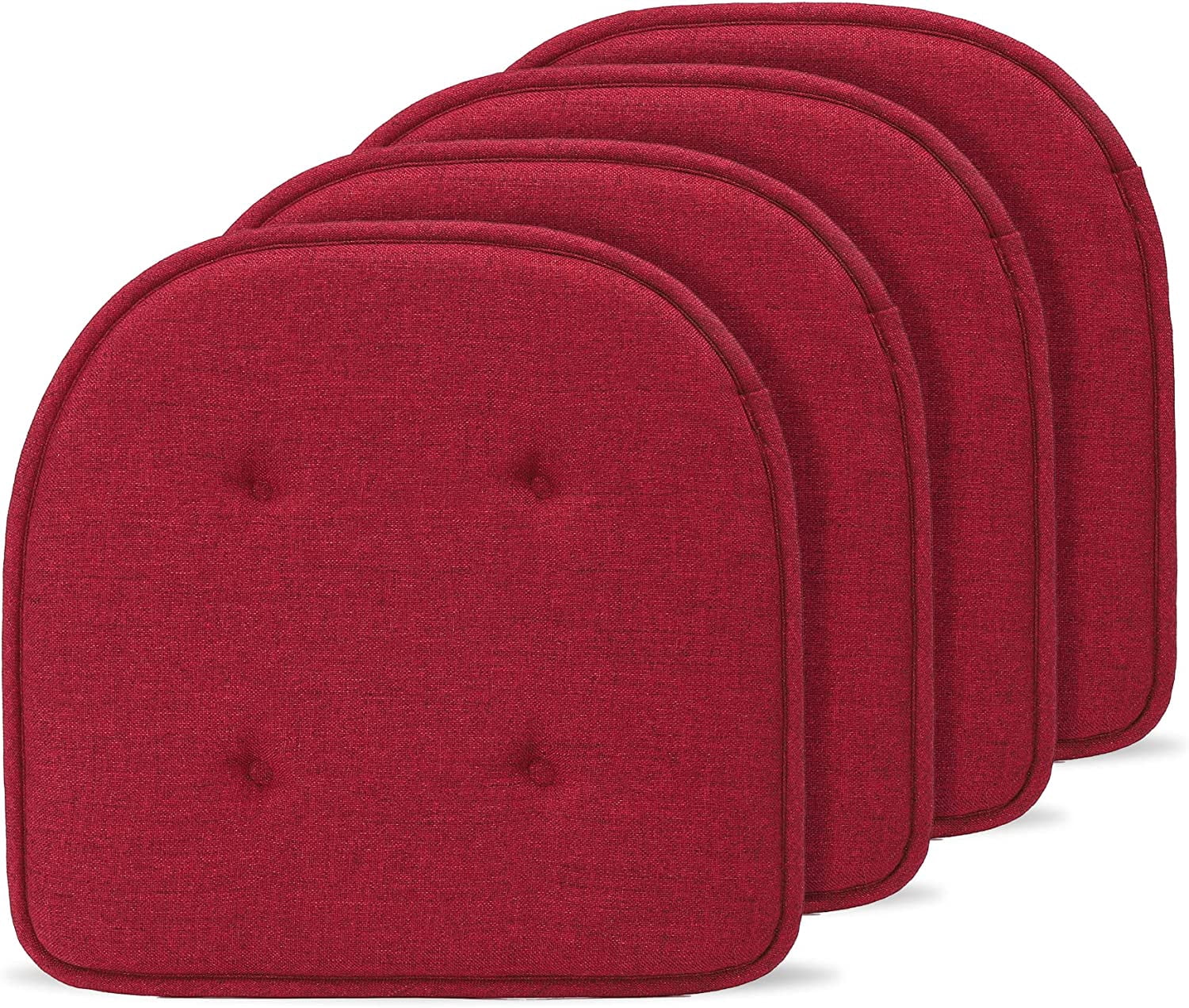 Dining Room Chair Cushions Set of 4 for Dining Kitchen Chairs Pads Seat ...