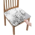 thumbnail image 1 of Dining Room Chair Seat Covers, Halloween Dead Tree Winter Branches Black White Removable Stretch Chair Seat Cushion Slipcovers Protector for Holiday Party Festival Decoration, Set of 6, 1 of 6